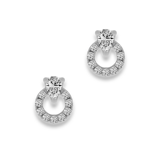 Pear-Circle Ohrstecker