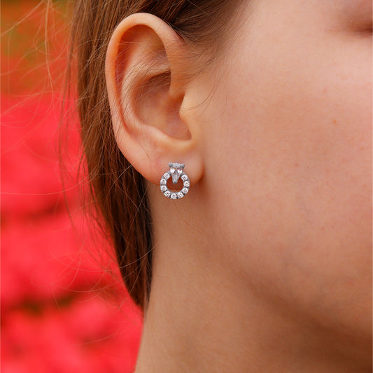 Pear-Circle Ohrstecker